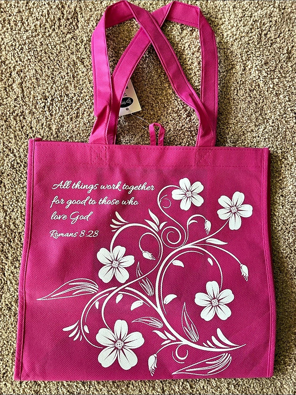 NWT Floral Tote & Weekly Planner PRAY Magnetic - Picture 3 of 8